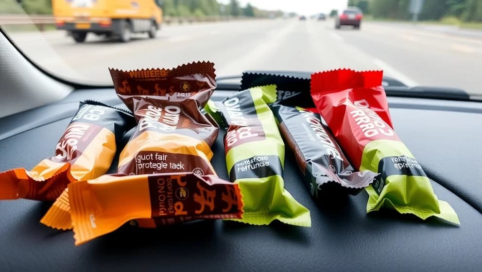 Bästa proteinbaren för långkörning och bilresor